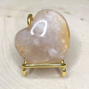 Flower Agate Heart